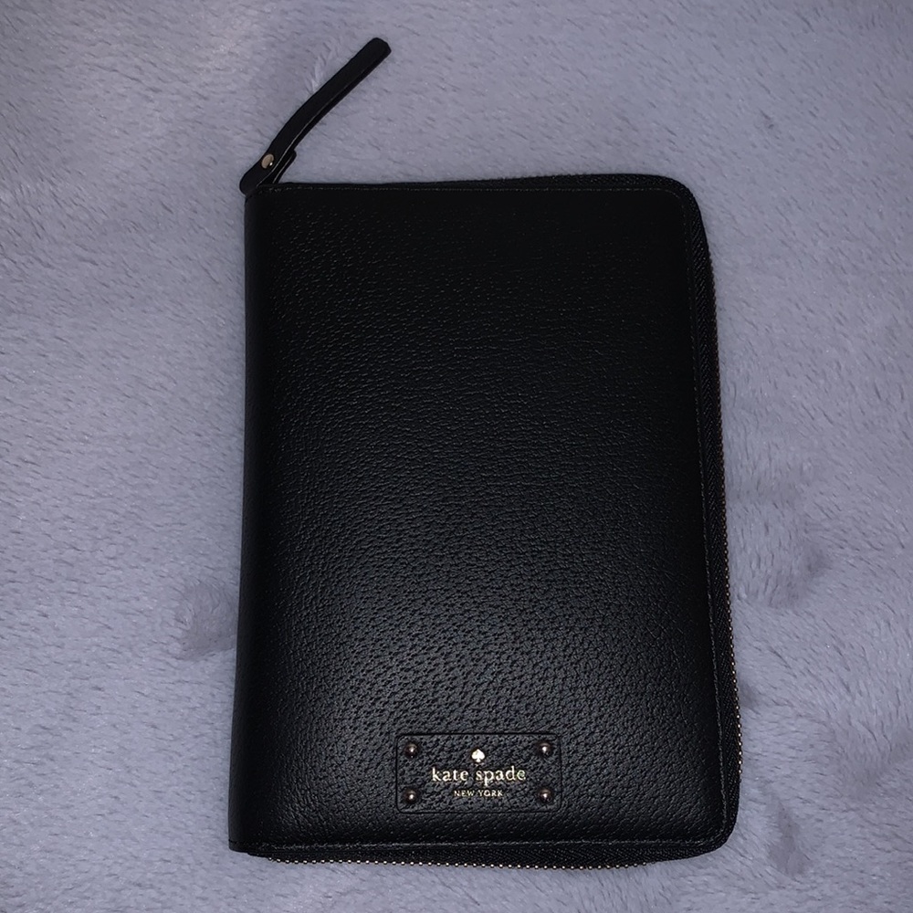 Kate Spade Wellesley Black Leather Planner/Agenda Cover